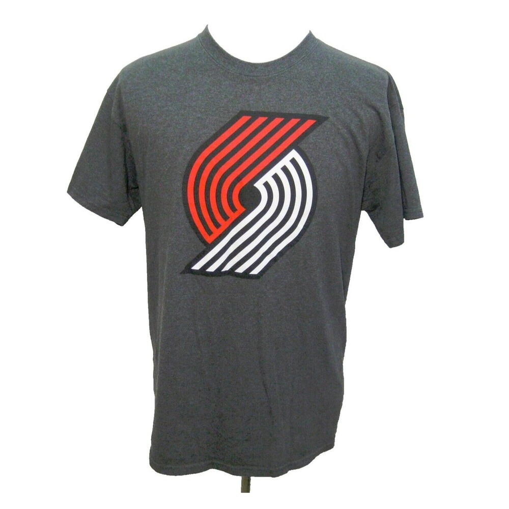 Portland Trail Blazers Men's (Large) Gray Short Sleeve NBA Logo Graphic T-Shirt